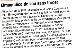 ELMAGNIFICO DE LOU (Prodigious-Prima dona de Lou)...